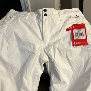 New white womens snow pants northface